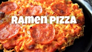 RAMEN PIZZA Recipe  You Made What [upl. by Nuahs]