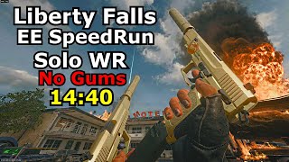 Liberty Falls Solo Easter Egg Speed Run World Record 1440 by scottiei3 black ops 6 zombies [upl. by Clothilde]