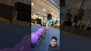 Amazing flipping popping balloon 🎈 parkour challenge funny jump bike cheer shorts [upl. by Kermit]