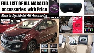 Mahindra Marazzo List of All InteriorExterior Accessories with Price  Marazzo Accessories [upl. by Won]