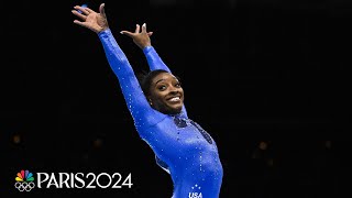 Simone Biles CRUSHES field for historic SIXTH WORLD TITLE tying the most ever  NBC Sports [upl. by Atikaj34]