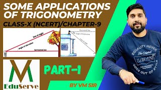 SOME APPLICATIONS OF TRIGONOMETRYCLASS10 NCERT Chapter9 PART1 [upl. by Nohsav]