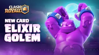 Clash Royale NEW CARD  ELIXIR GOLEM 👊 Season 4 Animation Reveal 🎃 [upl. by Dale]