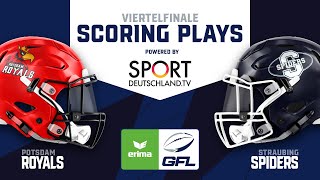 ERIMA GFL Scoring Plays Potsdam Royals  Straubing Spiders [upl. by Wolford]