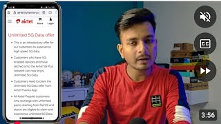 airtel 5g unlimited data not working  airtel no network problem [upl. by Graehl690]