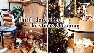 thrift decor haul  christmas decor shopping  XO MaCenna Vlogs [upl. by Yulma246]