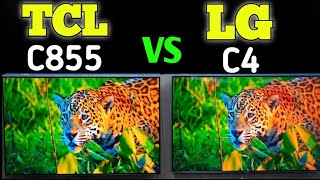 TCL C855 Vs LG C4 side by side comparison 💥 2024 by unboxing Genius [upl. by Marcellina]