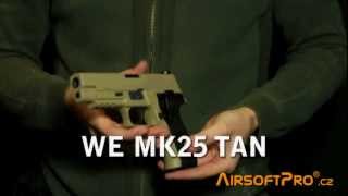 WE P226 MK25 TAN GBB Pistol [upl. by Enalda]