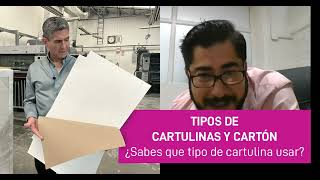 Tipos de cartulina y cartón [upl. by Nodlew]