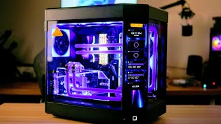 Ultimate Hyte Y60 Build Custom Loop Liquid Cooled MONSTER [upl. by Zabrine204]