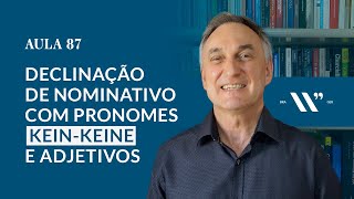 ALEMÃO  AULA 87  WALTER WOLFF  DECLINAÇÃO DE NOMINATIVO COM ARTIGOS INDEFINIDOS KEINKEINE [upl. by Thoma]