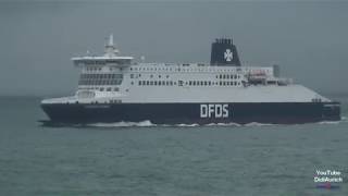 PampO Ferries Dover nach Calais Fähre England Frankreich DFDS Fährverbindung Ärmelkanal Kreidefelsen [upl. by Grekin]