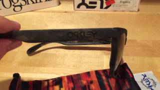 Oakley Frogskins Fallout Collection Matte Black Tortoise Grey Lenses [upl. by Noicnecsa45]