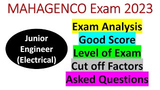 MAHAGENCO exam analysis Mahagenco Junior engineer electrical exam analysis mahagenco je electrical [upl. by Chandless]