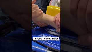 Ankle Dislocation Reduction Quick Steps to Restore Alignment MedicalTips AnkleInjury Health [upl. by Nodnarg]