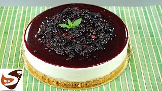 Cheesecake allo yogurt dolce senza cottura facile e veloce – Cheesecake fredda ai frutti di bosco [upl. by Corwin]