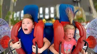 KIDS  Siblings 4  Funny Slingshot Ride Compilation [upl. by Allehcram]