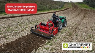 Enfouisseur de pierres MASSANO RSHM 145 [upl. by Geralda]