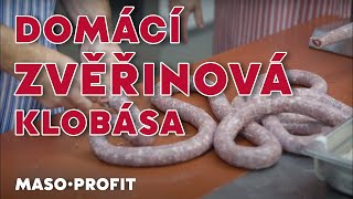 Domácí zvěřinová klobása  VIDEORECEPT [upl. by Ahsilav585]