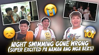 NIGHT SWIMMING GONE WRONG SUPER EXCITED PA NAMAN ANG MGA BEKS  BEKS BATTALION [upl. by Mann]