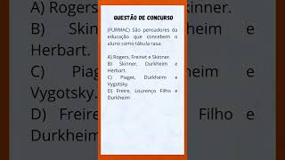 Conhecimento pedagógico concurso pedagogia concursopublico concursoparaprofessor [upl. by Halonna320]