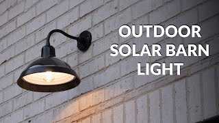 Carriage Solar Barn Light  Outdoor Lighting for Gardens Landscape amp Other Outdoor Spaces [upl. by Eanahc62]