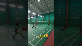 Advik s Swift rear movement and smash finds the mark💥badmintonshortsfeedviralvideotrendingnew [upl. by Losyram]