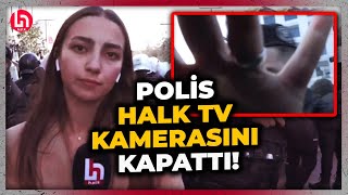 Esenyurtta tansiyon had safhada Polis canlı yayında Halk TV kamerasını kapattı [upl. by Edniya]