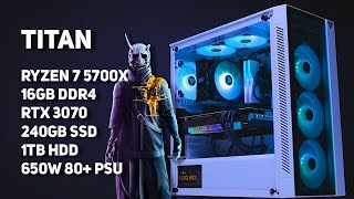 VRLA Tech Titan Gaming PC Gameplay  GeForce RTX 3070 I AMD Ryzen 7 5700X [upl. by Ydnolem]