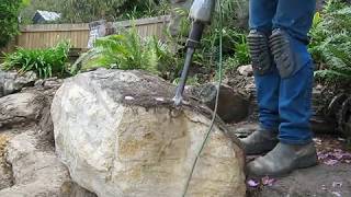 Sand stone boulder rock removal [upl. by Siari305]