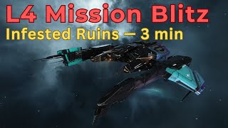 The Infested Ruins L4 Mission — Stealth Bomber Blitz — EVE Online [upl. by Wyon]