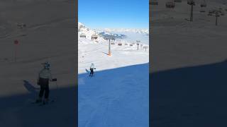 Kitzsteinhorn Kaprun  Skiing on the Glacier  Easy Blue 10  skiing ski winter mountains narty [upl. by Aiuqet189]