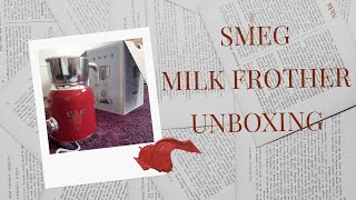 SMEG Milk Frother Retro Style milk frother unboxing  Retro aesthetic [upl. by Bruell]