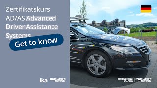 Neuer RWTH Zertifikatskurs ADAS Advanced Driver Assistance Systems und Automatisiertes Fahren [upl. by Olympe271]