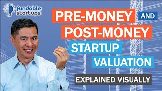 PreMoney amp PostMoney Startup Valuation  Explained Visually [upl. by Elades]