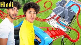 I Built a ROLLERCOASTER In My House  Stokes Twins Hindi  Stokes Twins Video In Hindi [upl. by Eicak]