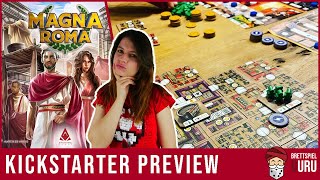 Kickstarter Preview  Magna Roma  Regeln  Review [upl. by Rahm]