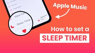 Apple Music Tip How To Set A Sleep Timer 2022 [upl. by Naahs]