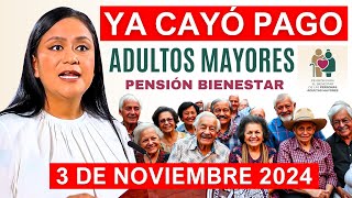 💥SE ADELANTA ADULTOS MAYORES HOY DOMINGAZO 3 DE NOVIEMBRE LETRA Y FECHA DEL DEPOSITO💥 [upl. by Adnarb]