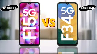 Samsung Galaxy F15 5G Vs Samsung Galaxy F34 5G [upl. by Dweck]