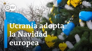 Ucrania cambia la Navidad ortodoxa rusa por la occidental [upl. by Arundel]