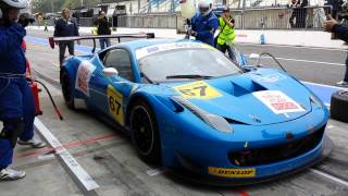 Ferrari 458 Italia GT3  tyres change and refueling during the endurance race [upl. by Letnom]