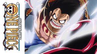 Bounce Man Luffy vs Doflamingo English Dub [upl. by Aihsilat471]