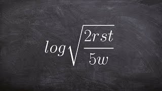 Learn how to expand a logarithmic expression and use parenthesis and brackets [upl. by Akinar386]