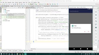 Alert Dialog Kotlin  Android Studio Tutorial [upl. by Hsiekal]