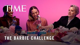 Margot Robbie and Barbie Cast Are Here for a Barbie Challenge [upl. by Jeanne]