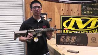 Airsoft GI Uncut  Combat Machine M4 Raider Gas Blow Back Airsoft Gun Tan [upl. by Lawan]