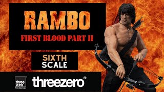 RAMBO FIRST BLOOD PART II 16 Scale THREEZEROUNBOXING amp ENGLISH REVIEW [upl. by Madel211]