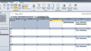 Outlook 2010 Multiple Calendar Viewing Options [upl. by Roscoe802]