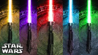 Every Single Lightsaber COLOR MEANING Explained All Known 15 Colors 2024 UPDATED CANON [upl. by Notneuq]